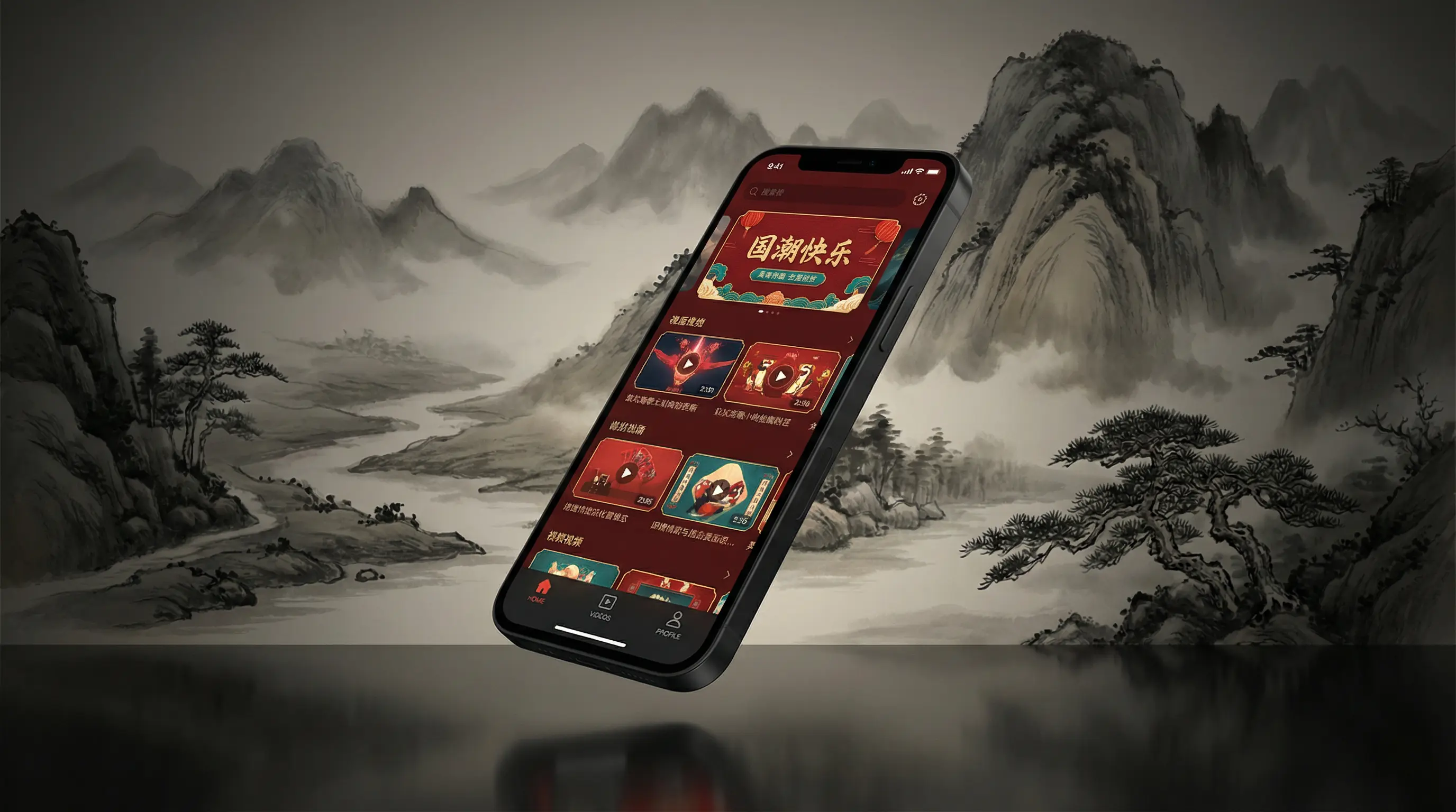 情网站色 移动端APP界面展示